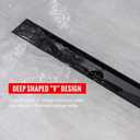 SaniteModar Linear Shower Drain 20 inch Matte Black with Tile Insert Panel