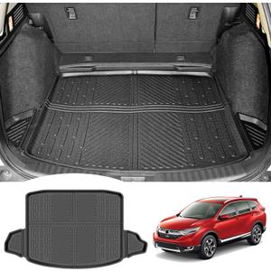 Rear Cargo Mat for 2017-2022 Honda CRV Fuel Model Cargo Liner All Weather TPE Anti-Slip Trunk Mat for 2017 2018 2019 2020 2021 2022 Honda CR-V Accessories (Fit 17-22 Fuel Model Only)