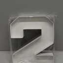 10" Fillable Cardboard Number Charcuterie Boxes,Cardboard Number Tray,Papier Mache Numbers,Digital Candy Boxes Birthday Decorations Gifts White(white,2)