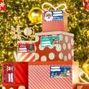 2 x OHOME 500 PCS Christmas Gift Tags - Gift Tags for Christmas Presents - Christmas Gifts for Women Men Kids - Christmas Wrapping Paper - Christmas Decorations,2.95 x 1.6 Inch