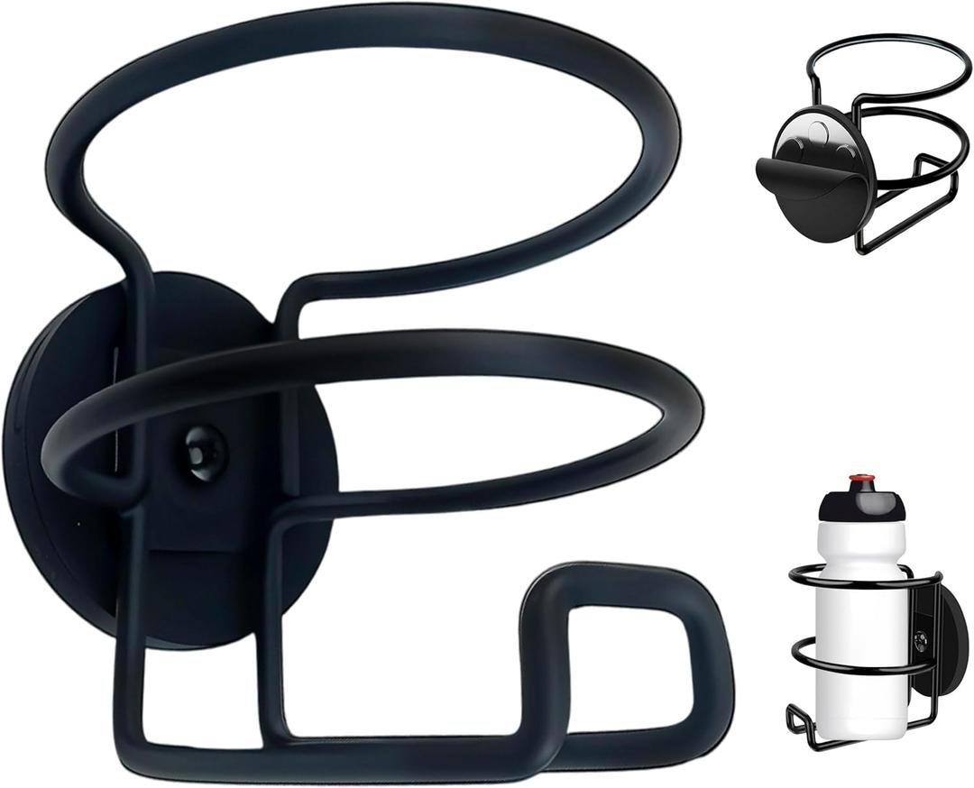 Skywin Magnetic Cup Holder, Magnetic Water Bottle Holder for Truck & Treadmil Drink Holder for Car Yacht, Truck, RV - Installs on Walls and Railings, Perfect for Cans, Bottles & Cups (Medium (1 Pack))