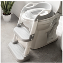Primlect SpaceSaving Potty Training Seat with Ladder, Adjustable Step and Toilet Seat Height, Top Handles for Easy Climbing, Easy to Carry, Portable Toddler Toilet Trainer for Small Bathrooms