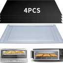 Crumb Tray Replacement for Ninja Foodi SP101 SP151 Air Fryer Oven with 4 Pcs Teflon Mats, Air Fryer Accessories for Ninja airfryer Flip Up Toaster Oven