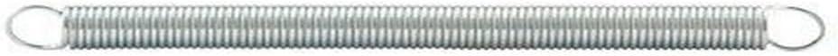8 x Prime-Line SP 9656 Extension Spring, Spring Steel Construction, Nickel-Plated Finish, 0.015 GA x 1/8 In. x 1-1/2 In., Closed Single Loop (2 Pack)