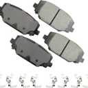 Akebono ACT1596 Proact Ultra Premium Ceramic Disc Brake Pad kit