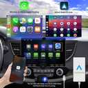 2+32G Android 14 Double Din Car Stereo for Honda CR-V CRV 2012-2016 with 10.1 Inch Touchscreen Radio Built-in Wireless Carplay/Android Auto/GPS/Bluetooth/FM/AUX-in/SWC/Backup Camera