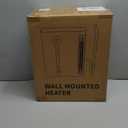 Wall Heater, Space Heater for Bedroom, 1500W PTC Fast Heating Electric Heaters for Indoor Use, 30 Oscillation, Adjustable Thermostat, 24H Timer, Remote Control, Desk or Wall Mounted Heater for Office (Regular-Standard)