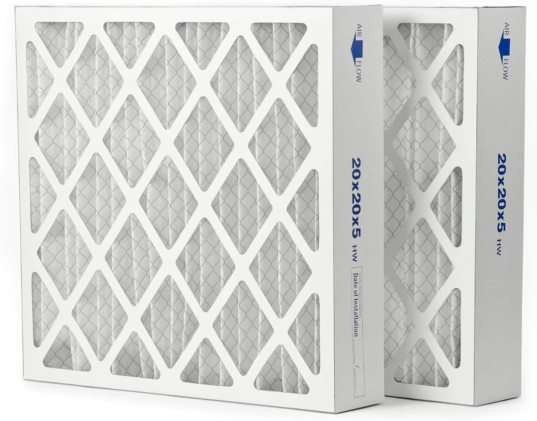 Filters Fast Compatible Replacement for Honeywell 20x20x5 Air Filter MERV 8 FC100A1011 Pleated AC Furnace Air Conditioner Filters Actual Size: 19.75 x 19.875 x 4.375, 2-Pack