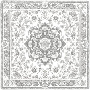 PUPIBOO Washable Pee Pads for Dogs and Cats - Super Absorbent Reusable Puppy Training Pads - 100% Waterproof, Leak-Proof & Non-Slip Whelping Pads for Pet Housebreaking (Runner 24 x 72 Inch (Pack of 1), Light Grey Medallion)