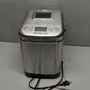 Cuisinart Bread Maker Machine, Stainless Steel Automatic Bread Machine with 12 Menu Options, 3 Loaf Sizes up to 2 Lb., 3 Crust Colors, Removable Nonstick Baking Pan & Kneading Paddle, CBK-110NAS