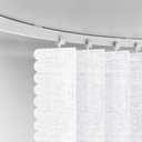 Room Divider Curtain Sets with Flexible Ceiling Track, Privacy Soundproof Curtain for Bedroom Office Patio Sliding Door(White, W180 x L108, 1 Pack)