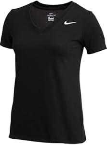 Nike Womens DRI-FIT Short Sleeve V-Neck (Medium)
