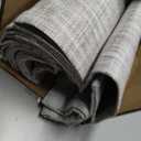 UNISHADES no Drill Cordless Roman Shades for Windows, 22" W × 64" H - 100% Blackout - Linen - Beige