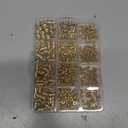 Kadrick 520Pcs M2 M3 M4 M5 Threaded Inserts Assortment Kit for 3D Printing Components, Metric Brass Knurled Nuts, Insert by Heat into Plastic Parts