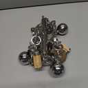 KATUMO Large Bird Toys, Natural Wooden and 304 Stainless Steel Bell Toy for Parrots, 1.46 LB Heavy Birds Cage Toy for Amazon Parrot, African Greys, Budgies, Lovebirds, Cockatiels,Cockatoo