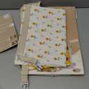 Cozy Bread Reusable Bread Bag Set for Home Bakers | USA Brand | Charming Designs (Sunflower)