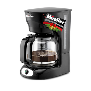 Mueller 12-Cup Drip Coffee Maker Machine with Anti-Drip System, Permanent Filter, Glass Carafe, and Auto Keep Warm Function