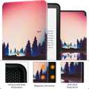 Smart Case Compatible with 7" Kindle Paperwhite 12th Generation (2024) and Kindle Colorsoft Signature Edition - Premium PU Leather Cover with Auto Sleep/Wake, Dimmed Night