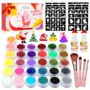 Temporary Glitter Tattoo Kids, Eleanore's Diary 31 Glitter Colors,165 Unique Stencils,2 Glue,4 Brushes,Adults & Kids Arts Glitter Make Up Kit, Gifts for Girls Boys Birthday Party Summer Festival