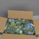 DearHouse 2Pcs Artificial Peony Flower Garland and - Silk Peony Garland with Flowers and Eucalyptus for Wedding Party Table Decoration,6ft/Strand (Blue)