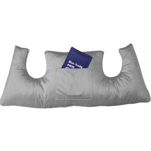 Mastectomy Pillow - Post Surgery Pillow After Breast Cancer or Breast Reduction, Lumpectomy, Patient Care Healing Support for Port Pacemaker and Heart Surgery Recovery (Grey)