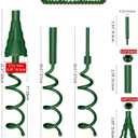 Christmas Tree Topper Holder - Twist On Universal Stabilizer with Adjustable Attachments. Secure Lock for Treetop Ornaments, Fits Most Basic Tree Types & Topper (Green)