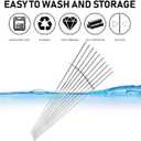 KESYOO 10pcs Stainless Steel Bbq Skewers Gear Grill Picks Rotating Meat Skewers for Barbecue Grilling Accessories