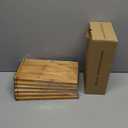 6 Pack Drawer Dividers 6 Inch High, 11”-17" Adjustable Bamboo Organizers Large Expandable Drawer Separators for Cloths, Dresser, Bedroom, Bathroom, Baby Drawer, Office & Kitchen Utensils (Natural)