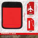 Sanwuta 8 Pcs Luggage Handle Wrap Tags Neoprene Suitcases Handle Wraps Silicone Luggage Identifiers Travel(Red)