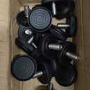 24 Pack 5/16-18 Stainless Steel Adjustable Threaded Furniture Leg Leveling Feet Screw-in Glide Levelers,Stainless Screw Foot Levelers On for Table,Chair,Furniture, (M63)