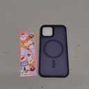 Upgraded Magnetic for iPhone 12 Case/iPhone 12 Pro Case, [Compatible with Magsafe & Military-Grade Protection] Slim Translucent Matte Phone Case for iPhone 12/12 Pro 6.1 inch,Deep Blue