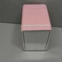 Skincare Fridge With Dimmable LED Light Mirror, 4L Makeup Mini Fridge for Bedroom, Car, Office & Dorm, Cooler & Warmer, Portable Small Refrigerator for Cosmetics, Skin Care and Food, Pink