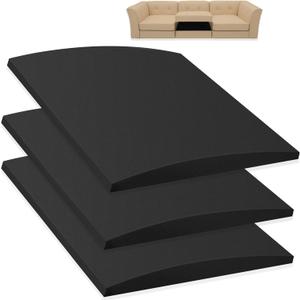 Anti-Sagging Sofa Support Cushions,Couch Cushions Support for Sagging Seat 20"X 20"Insert Pads Supports Board Sofa Furniture seat Cushion Under Sag Repair, Curved High Density Foam (Set of 3)