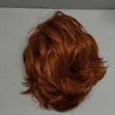 Lydell Short Layered Shaggy Wavy Full Synthetic Wigs 130 Copper Red