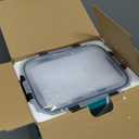 HOMBERKING 10 Pack Borosilicate Glass Meal Prep Containers with Locking Lids, Glass Food Storage Containers Set, Airtight Lunch Bento Boxes, BPA-Free & Leak Proof, 36oz & 14oz, Freezer, Oven Safe (Black)