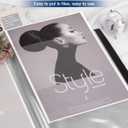 Portfolio Folder for Artwork Art Portfolio Binder 2 Packs 11"x17" Demo Book Black Portfolio Folder with Protective Film Binder with Plastic Sleeve 30 Pockets 60 Page Capacity