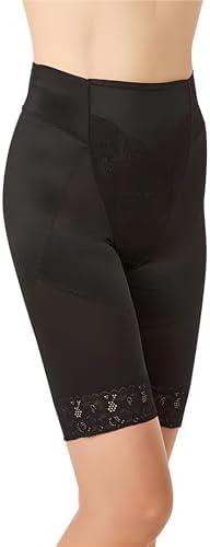 iGMAR Ladies comfortable lace Shapewear shorts, belly control, butt lift, seamless compression, and leg trim Size L