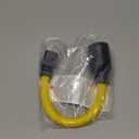 RV Generator Welder Adapter Compatible with NEMA 5-15P to L6-30R 15A 3 Prong Male Plug to 30A 3 Prong Locking Female Receptacle Dryer EV Charger Power Adapter STW 10 AWG, 1FT, ETL Listed