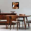 AWPANERAR Kitchen Canvas Wall Art Bread Picture Printing Food Poster Painting Vintage Still Life Artwork Dining Room Kitchen Restaurant Decor (White, (12.00" x 12.00"))