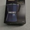 Primula Classic Stovetop Espresso and Coffee Maker, Moka Pot for Italian and Cuban Caf Brewing, Greca Coffee Maker, Cafeteras, 6 Espresso Cups, Blue