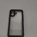 ANTSHARE for iPhone 17 Case, IP68 Waterproof Shockproof Case, [Built-in Screen Protector] - 12 FT Military Dropproof - Full Body Heavy Duty Rugged Phone Cover 6.3 inches - Black/Clear