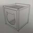 Aiwanture  Wooden Cat beds for Indoor Cats, Large Double Cat House Cave with 2 Soft Cushion, Warm Cozy Pet Hideaway for Kittens & Big Cats, 17.7" x 16.9" x 19.68" Natural