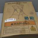 BALLA BALEIN Baby Bathtub with Stand, 2-in-1 Collapsible Bath Tubs for Newborn to Toddler, Infant Bathtub with Folding Stand, Portable Bathtub for Baby Including Soft Cushion, Storage Pad (Gray, 24.4"L x 16.5"W x 8.2"H)