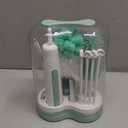 Momcozy Electric Baby Bottle Brush Set with Drying Rack, 7-in-1 Powered Bottle Cleaner & Formula Mixer, Portable Newborn Essentials for Pump Parts & Travel. (Green)