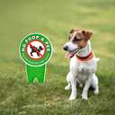 4 PC No Pooping Dog Signs for Yard, 12x6 DS Dibond Keep Off Grass Sign, No Dogs Allowed