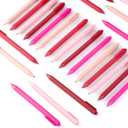 25 Pcs Ballpoint Pens Bulk Retractable Writing 1. 0 mm Black Ink Cute Pens Smooth Writing Color Fancy Gift for Teacher Student Employee Office School Home Baby Shower Supplies (Pink Series)