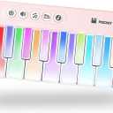 Mini Keyboard Piano Toy, Portable Light Up Pocket Piano for Toddlers Kids 
