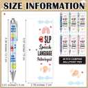 Feifeiya 48 Sets SLP Gifts with Cards Speech Therapist Pens SLP Graduation Teacher Appreciation Gifts Speech Language Pathologist Pens Presents for Therapist Doctor Nurse Coworkers Clinic Supplies