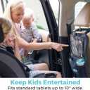 Toddleroo by North States - Hanging Car Organizer: Back Seat Car Storage Bag & Seat Back Protector - Insulated Cup Holder, 7 Storage Pockets & Tablet Holder - Navy