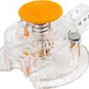 Fiskars Circle Cutter with 3 Replacement Blades - 1" to 8 Cut Length - Arts and Crafts Paper Cutter - Clear/Orange